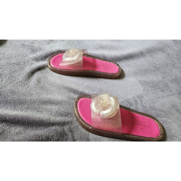 Kate Spade Splash Glitter Jelly Slides Sandals,  Women's‎ size 6 - Picture 3 of 6